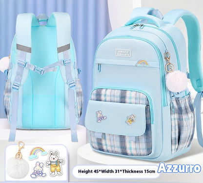 Zaino scuola per ragazze colori pastello